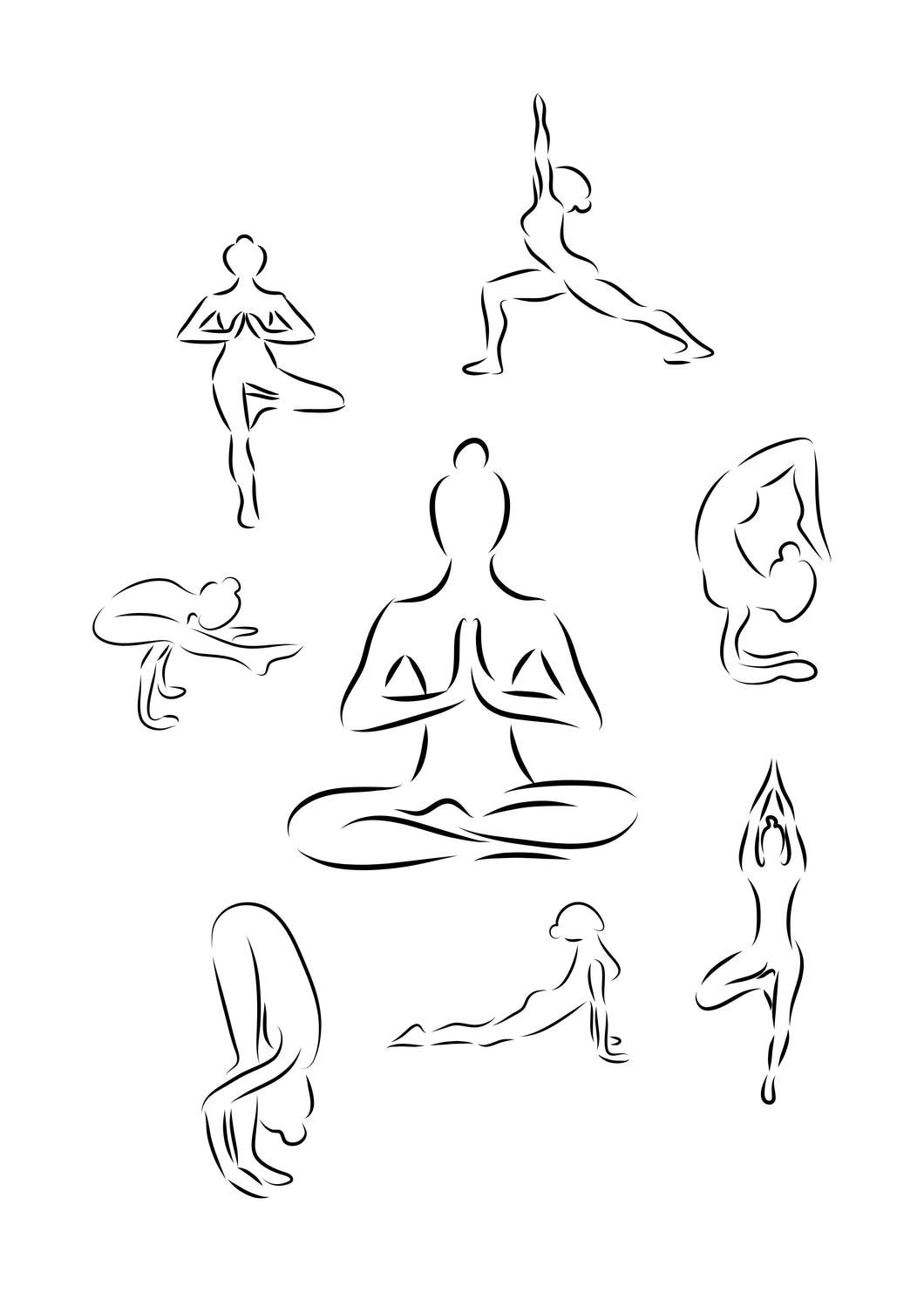 Yoga moment - Lámina de la colección Frases & letras
