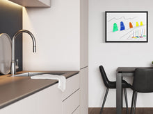 Load image into Gallery viewer, Sailboats - Art print from the Beach collection
