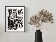 Cargar imagen en el visor de la galería, El puente - Lámina de la colección Black &amp; White
