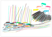 Load image into Gallery viewer, Arrival - Art print from the Beach collection
