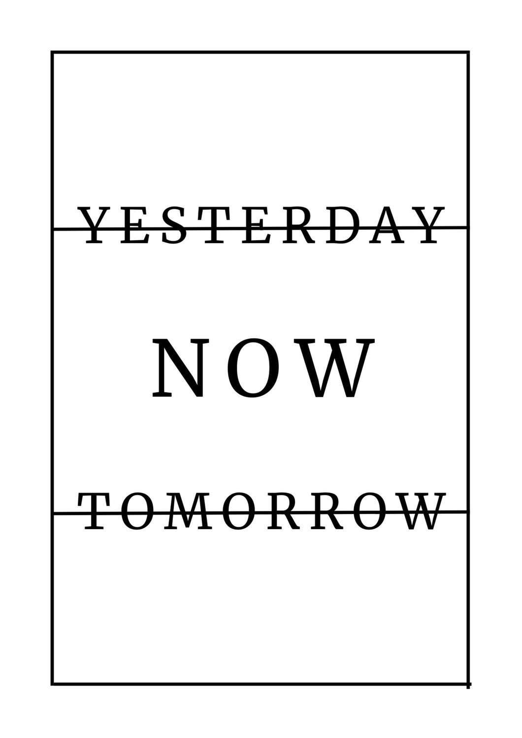 Now - Lámina de la colección Frases & letras