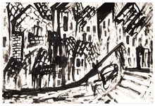Cargar imagen en el visor de la galería, Village - Lámina de la colección Black &amp; White
