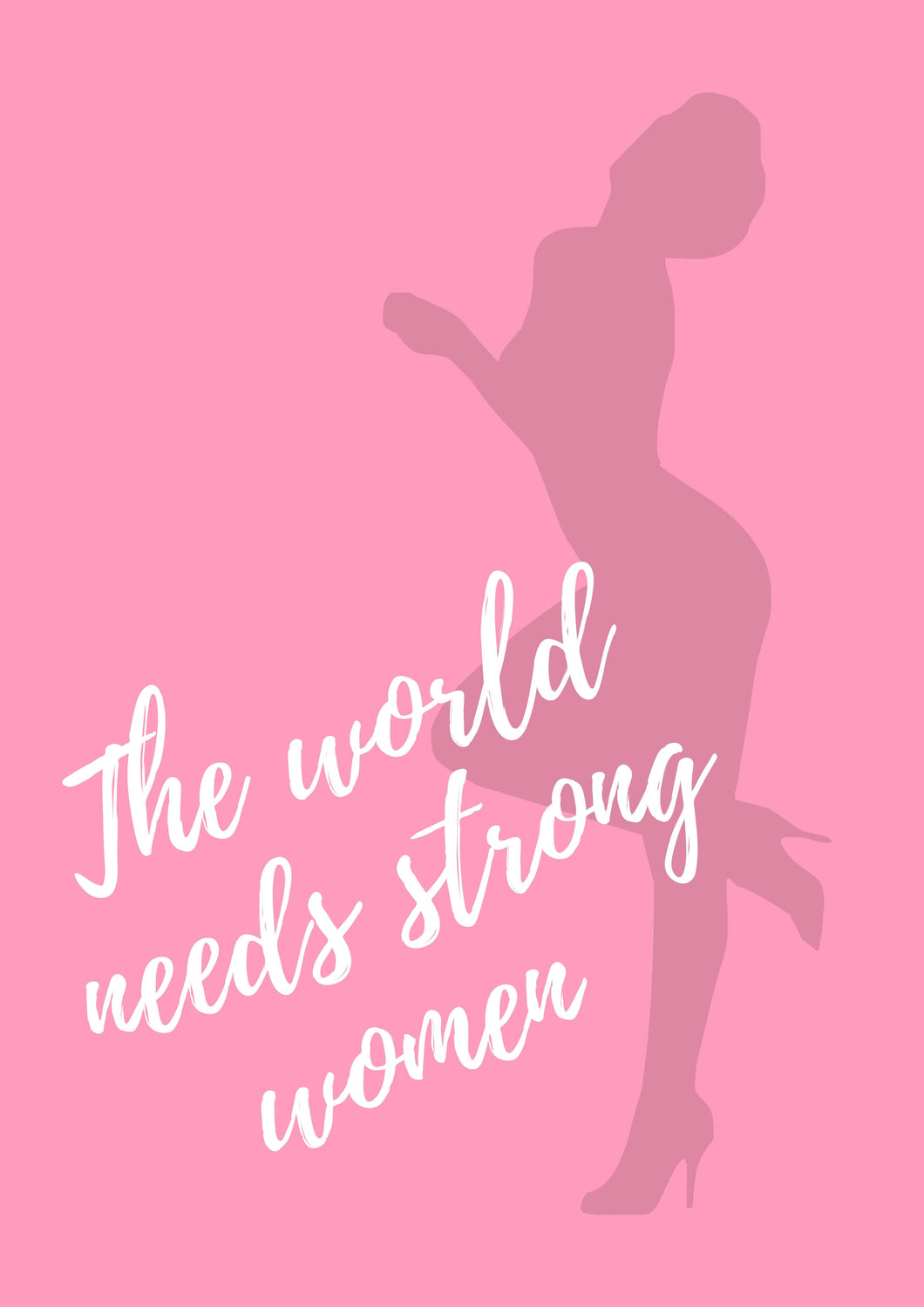 Strong women - Lámina de la colección Frases & letras