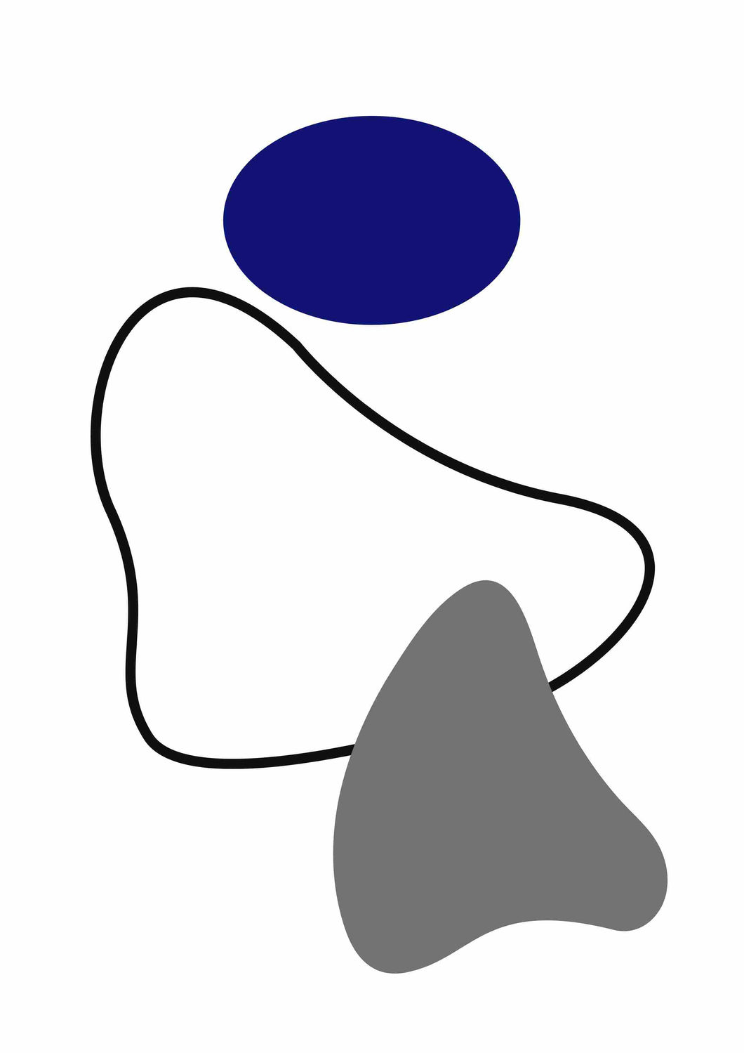 Azul 1 - Lámina de la colección Formas
