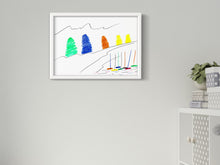 Load image into Gallery viewer, Sailboats - Art print from the Beach collection
