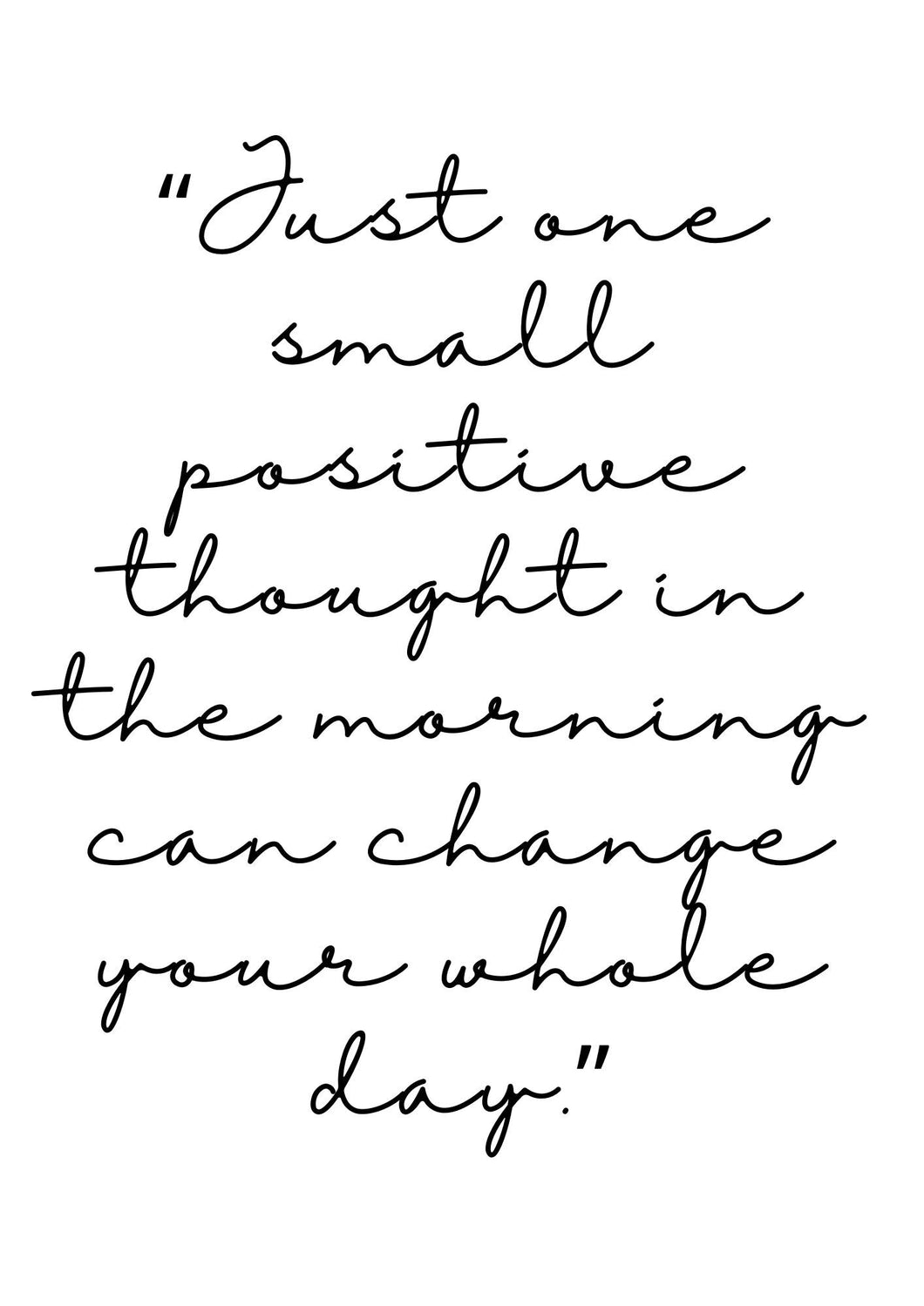 Positive - Lámina de la colección Frases & letras